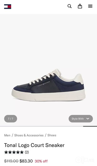 Tommy кроссовки 43