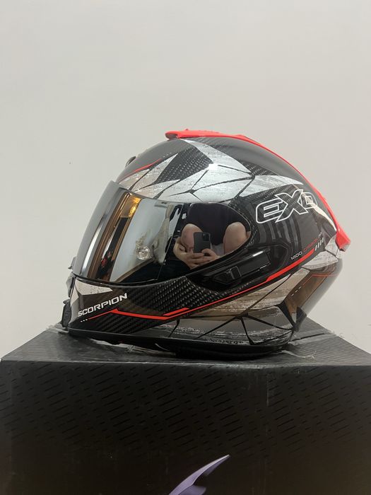 Casca scorpion exo 1400 carbon air arena moto