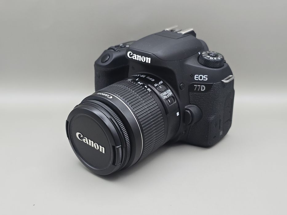 Doar 382 cadre!!!  Kit DSLR canon 77D +  canon ef-s 18-55mm  IS  II