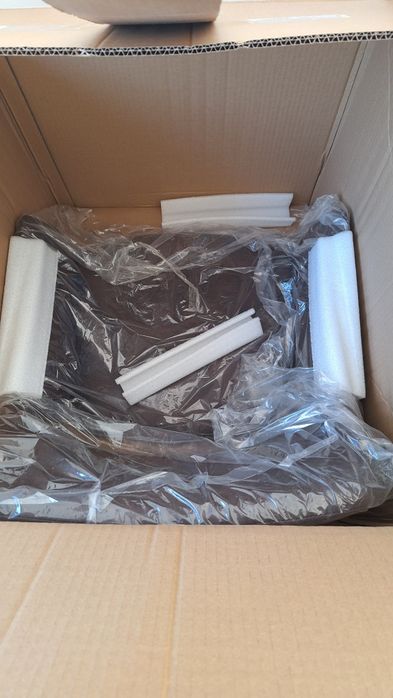 Трапезен стол Екокожа 2бр кафяв