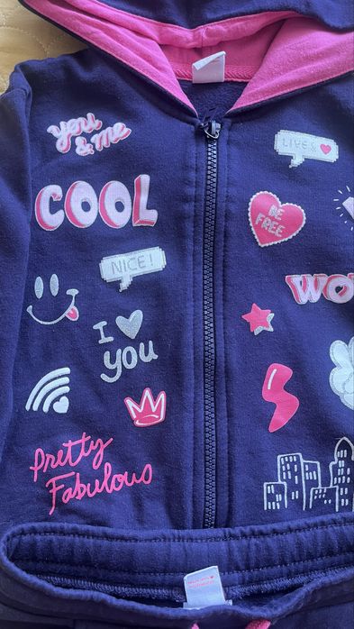 Двойка на девочку 2-3 года утепленная