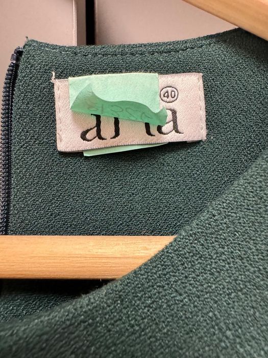 Rochie din stofă de culoare verde, mărimea 40, stare excelentă, ASHA