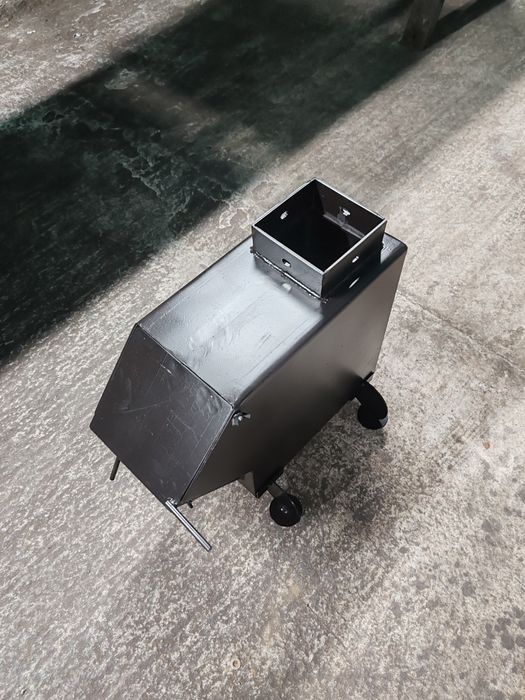 Sobă rachetă cu focar mare, 4 mm grosime material, modulară