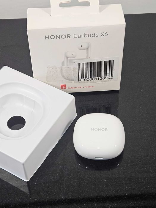 HONOR Earbuds X6 | Безжични слушалки | Bluetooth | Бели | Компактни и удобни