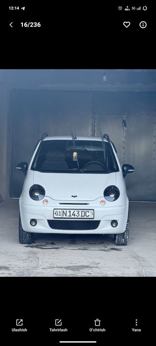 Matiz mx 2016 benzin
