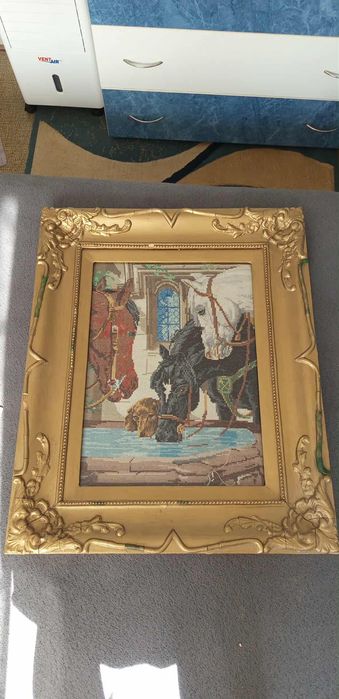 Гоблен Конете на водопой