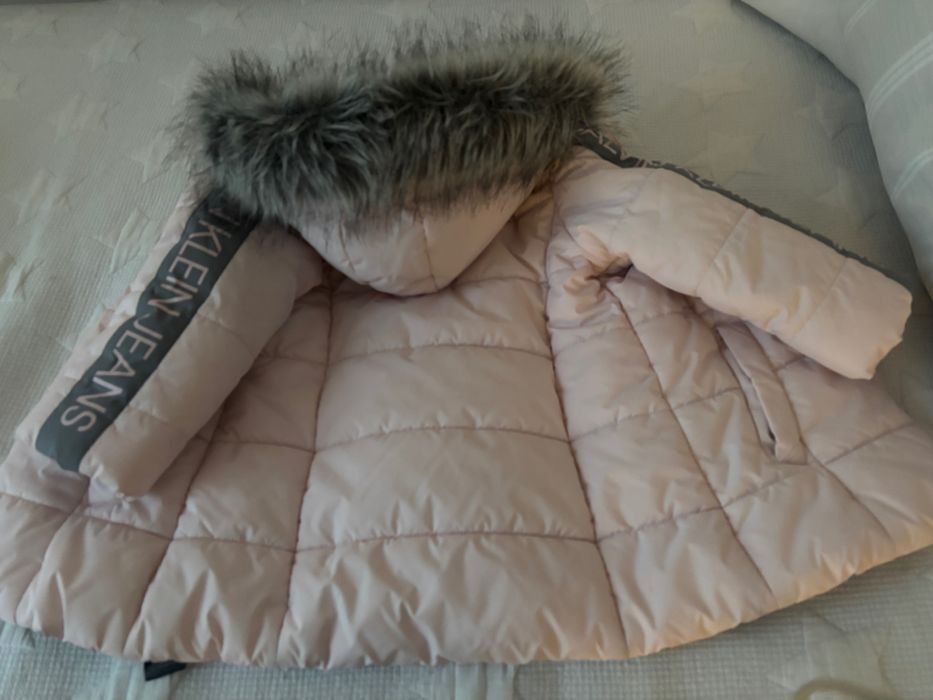 Haină CK roz si gri - 2 / 3 ani