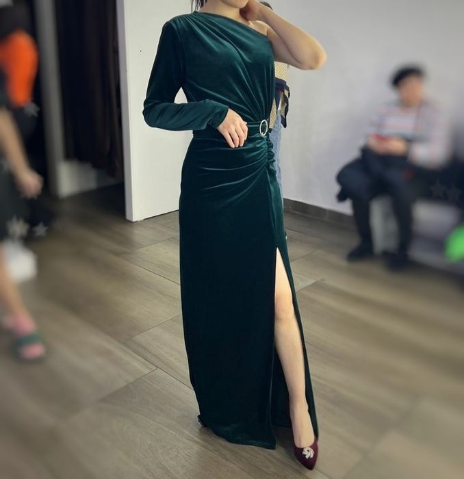 Вечернее платье, велюр