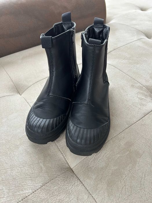 зимни ватирани кожени боти за момиче 34 номер