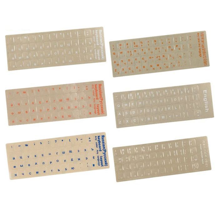 Прозрачные наклейки для клавиатуры Prazrachniy nakleyka klaviaturaga