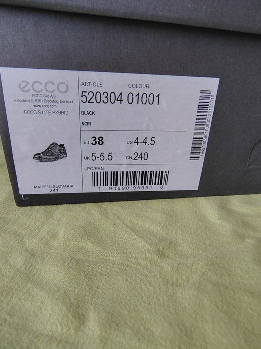 Pantofi noi de piele negri mărimea 38