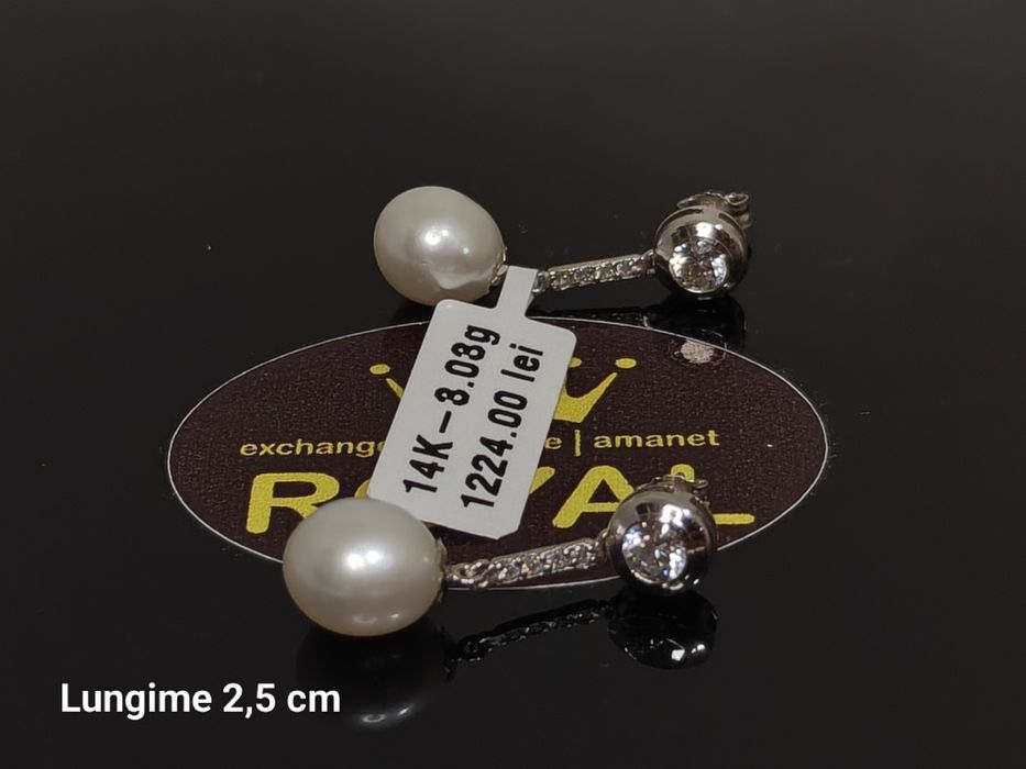Bijuteria Royal: Cercei aur 14k/3.03 gr