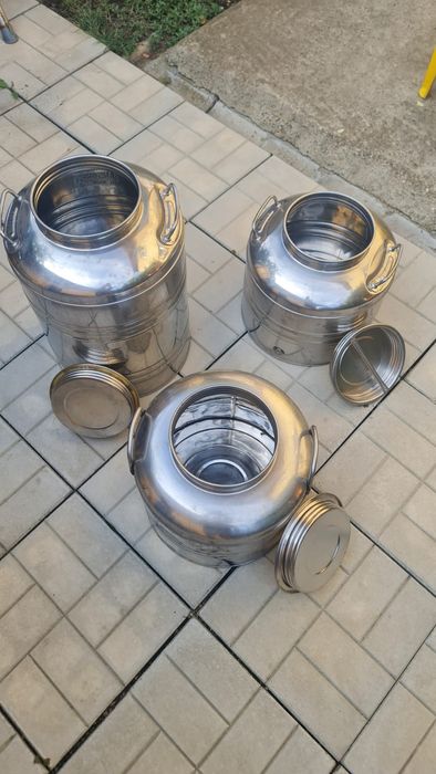 Bidoane INOX lapte/apa/ulei (30l /50l)
