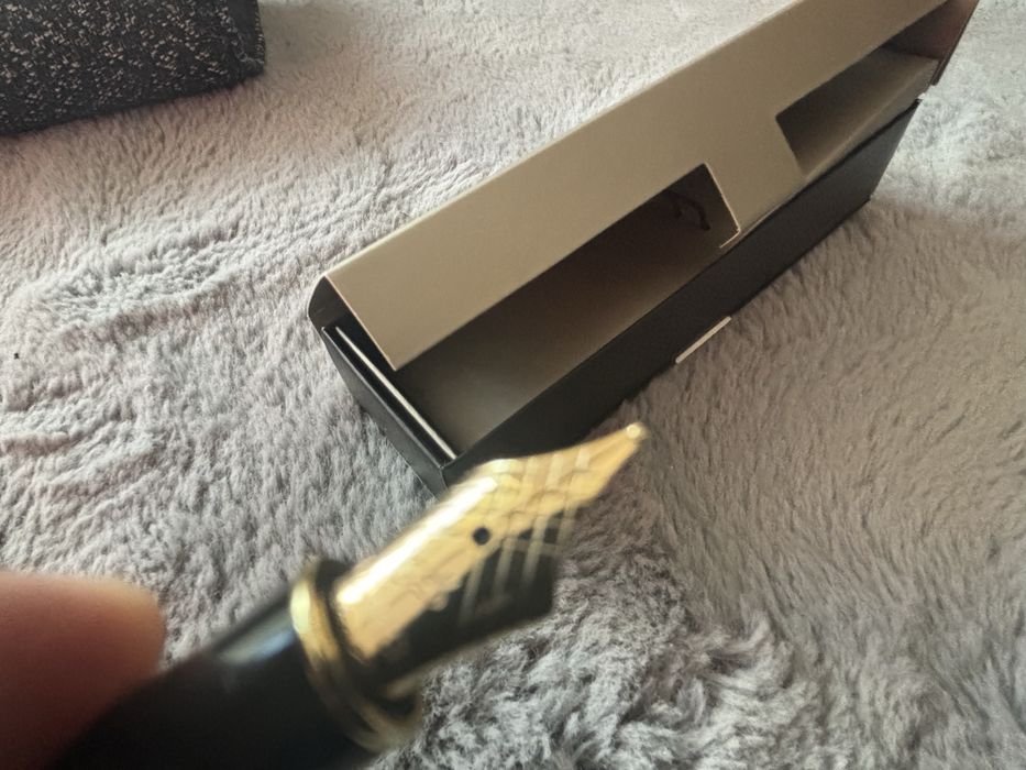 PARKER Stilou Sonnet Chiseled Tartan K18-750 Nib Fountain