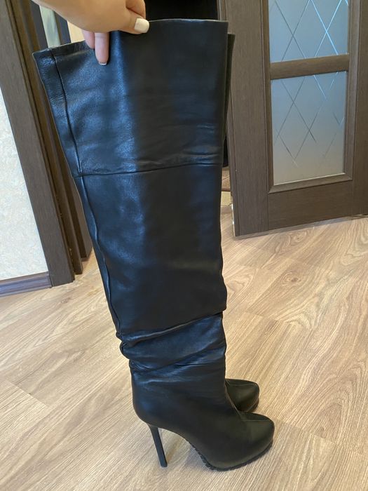 Сапоги из натуральной кожи, размер 37-38