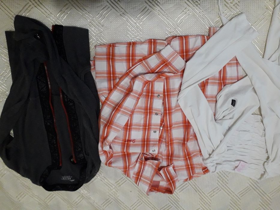 Потници и тениски са момиче р.140