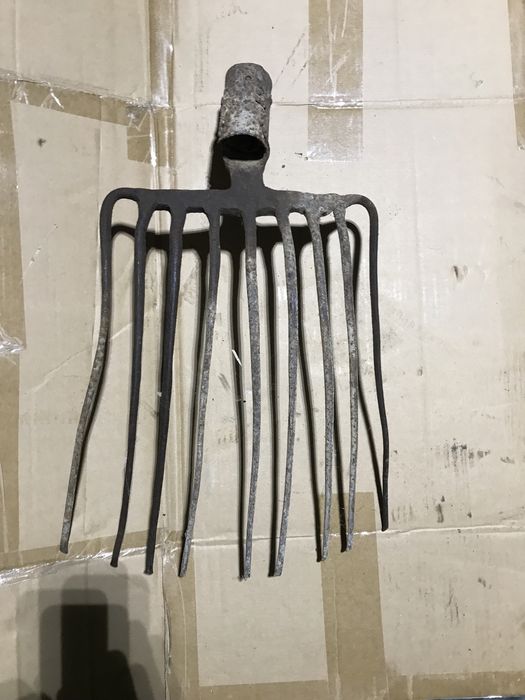 Furca Metalica  9 Coarne Veche-Vintage