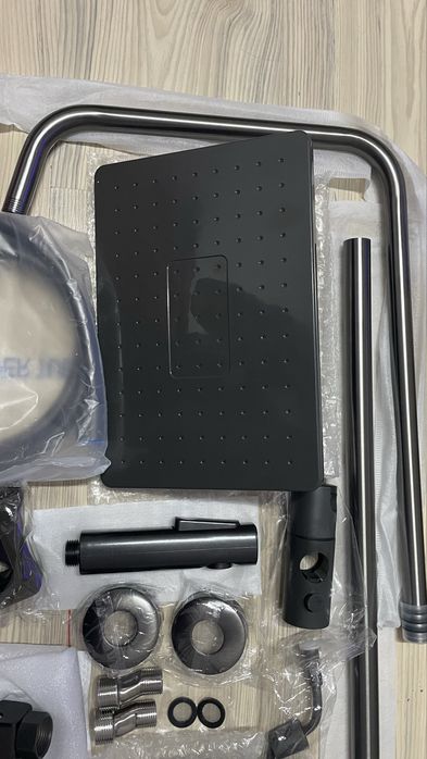 baterie dus / sistem complet gri metalizat