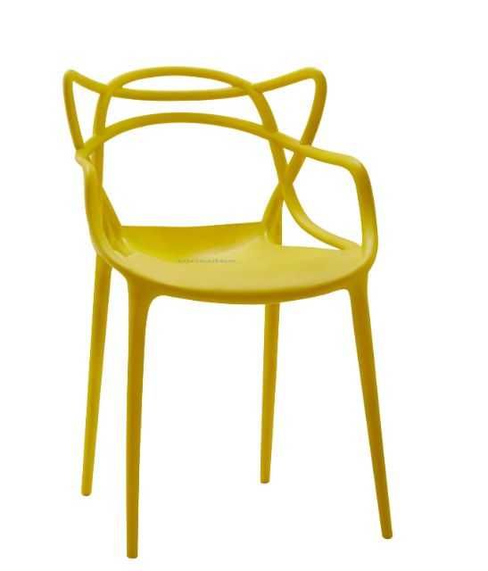 Трапезен стол Виена -полипропилен капучино