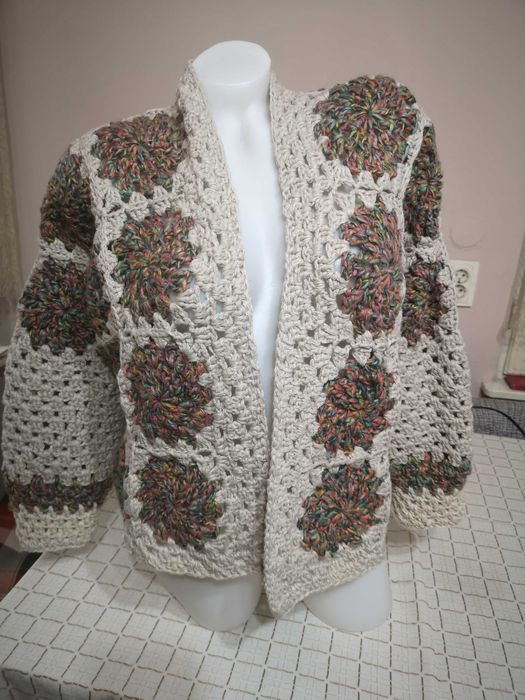 Cardigan crosetat manual