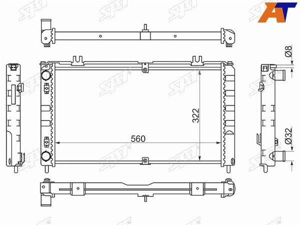 Радиатор Lada Priora