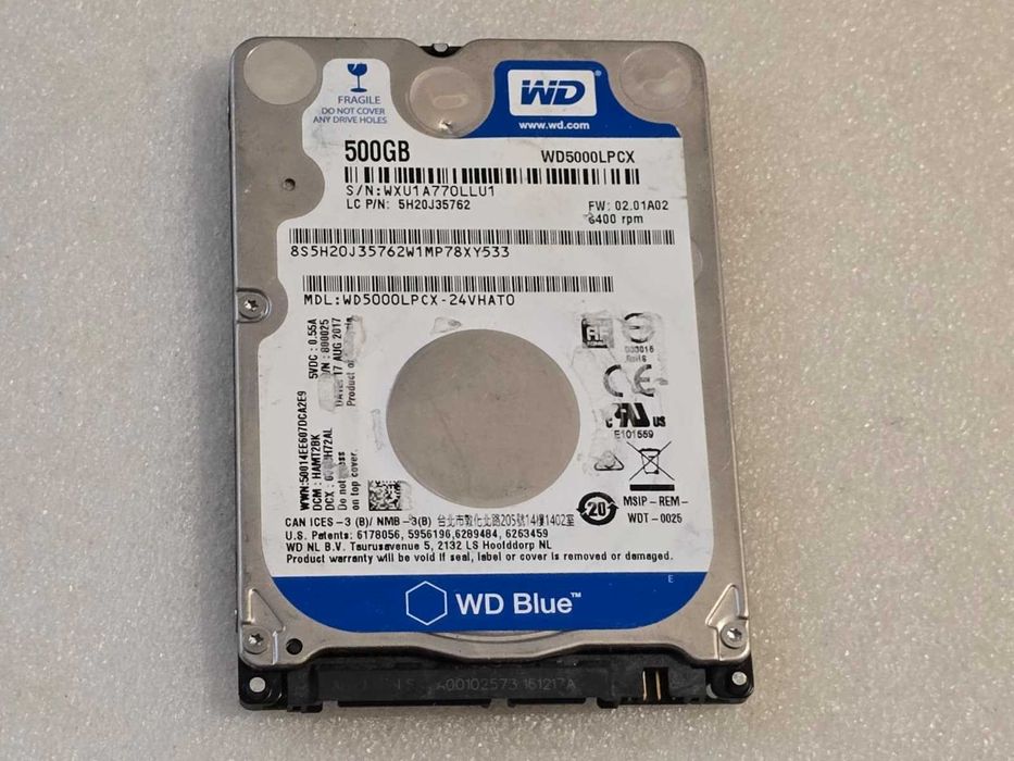 Hard Disk Laptop 500GB WD Blue WD5000LPCX, SATA-III, 5400RPM Cache 8MB