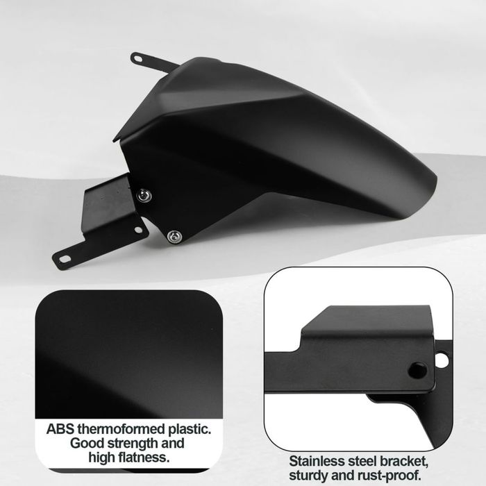 Aripă spate fender pentru Yamaha TMAX 530/560 2017–2024 protector – Negru mat