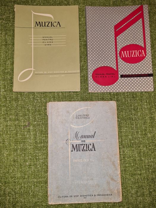 Manuale scolare de muzica anii 50-60