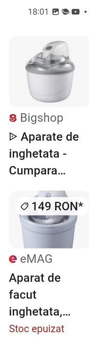 Aparat de inghetata