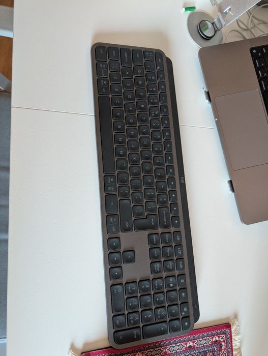 Tastatura wireless Logitech MX Keys S, Iluminare, 2.4GHz Bluetooth USB-C US INTL layout Graphite - Garanție