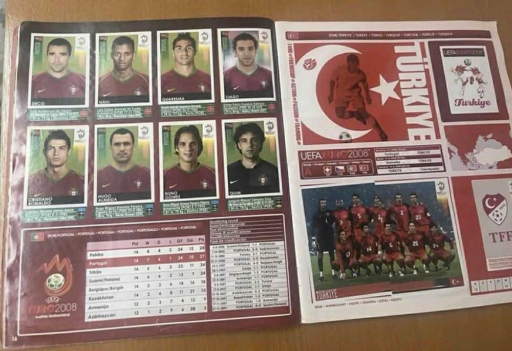 Albun complet Panini Euro 2008 Austria-Elvetia