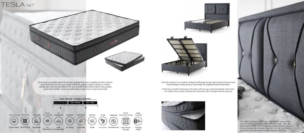 Тапицирано легло Tesla