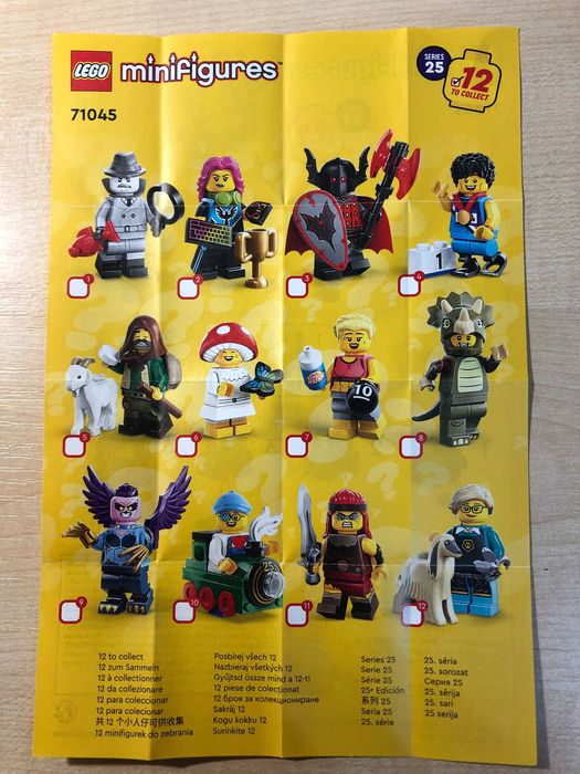 Triceratops, Minifigurina LEGO, Seria 25, Sigilata, IDENTIFICATA!