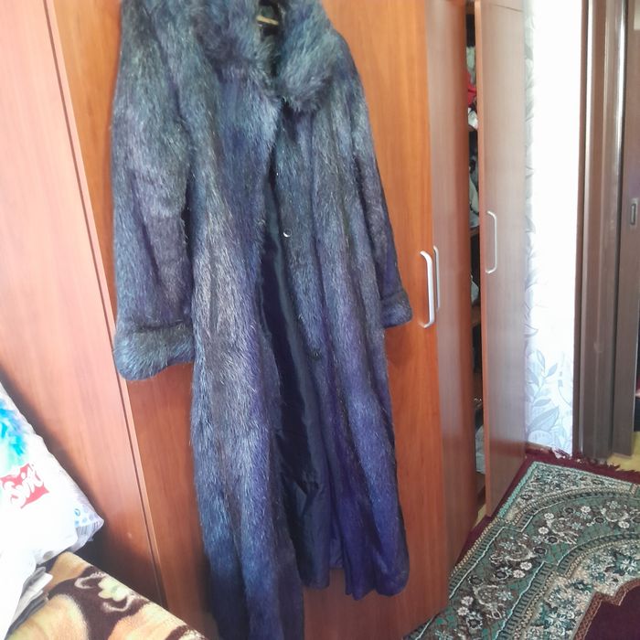 Шуба нутрия длинная