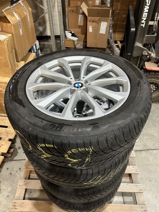 Jante 20 inch cu anvelope iarna, originale BMW X7 G07