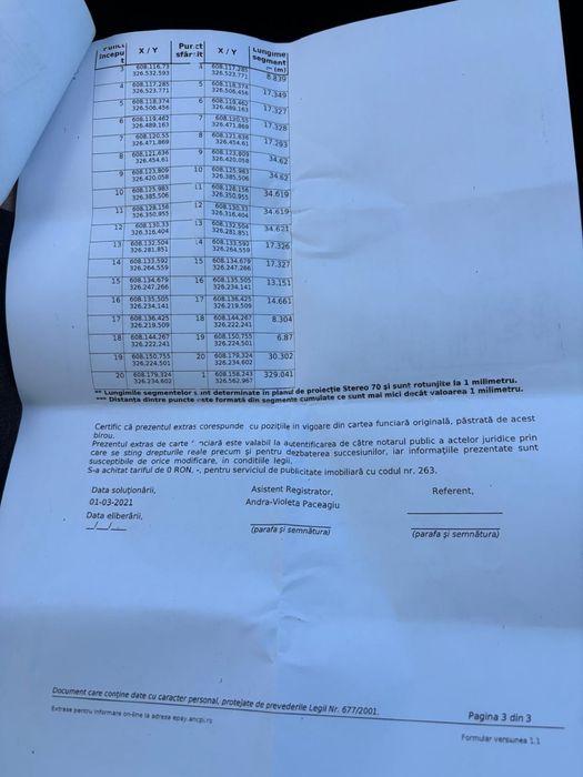Vand teren intravilan Vadu Anei, Branesti