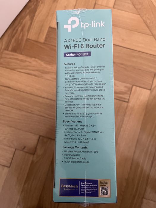 Vand router Tp-link Archer AX1800 dual band Wi-Fi 6