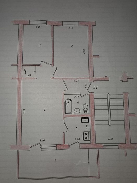 Чиланзар район Метро Мирзо Улугбек 3/3/4 Кирпич, Средний ремонт