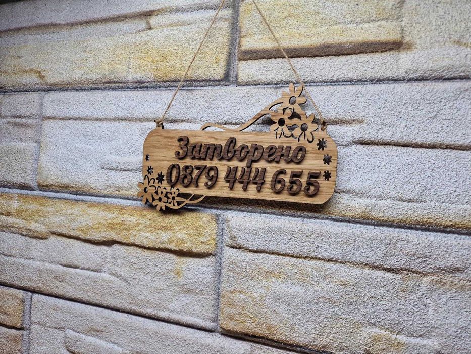 Персонализирана Двустранна табела Отворено Затворено за магазин