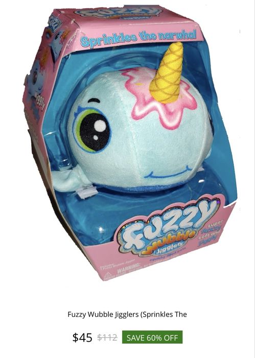 Нарвал fuzzy bubble антистресс наполненный водой