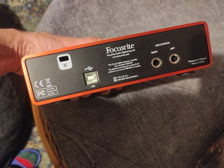 Interfață audio Focusrite 2i2