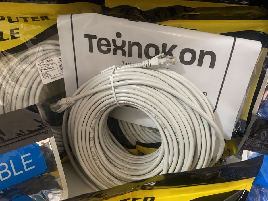 Акция! Доставка есть! 30м 10/20/40/50 Лан интернет сетевой сеть кабел!