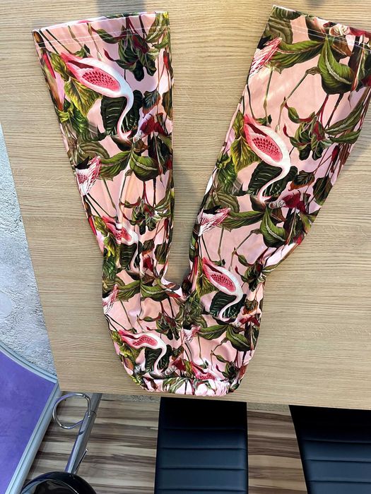 розов сатенен дълъг панталон с фламинго little black dress прохладен