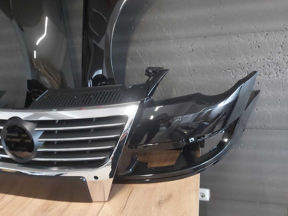 Bara + Aripa Fata Dreapta-Stanga + Grila VW Passat B6 05-11 LC9X Negru
