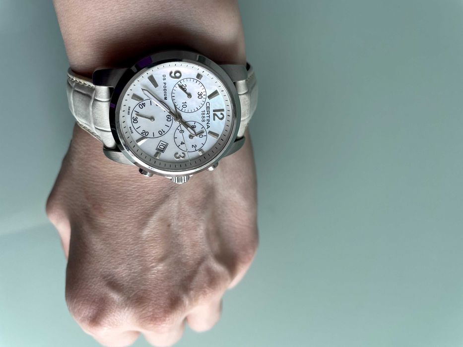 Vand ceas dama Certina 1888, DS Podium, mecanism elvetian, curea piele