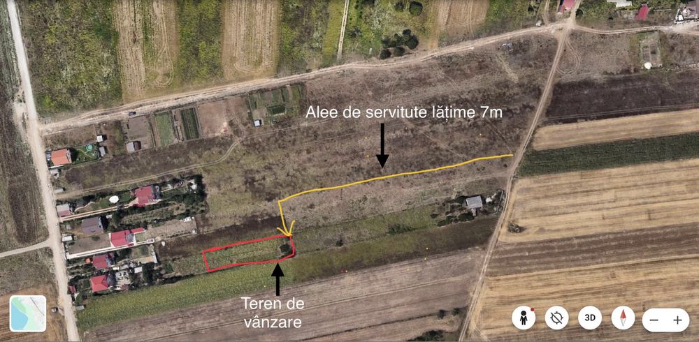 Vand teren intravilan Lazu -  1000 m2 - 65000 E