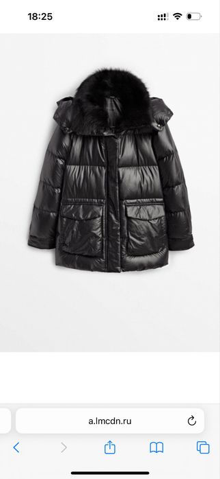 Зимний пуховик massimo dutti
