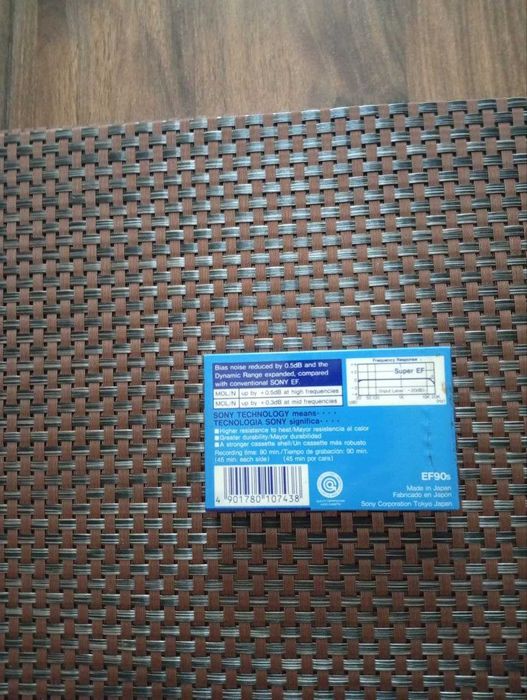 Ауди кассета Sony Super EF90. Производство Япония