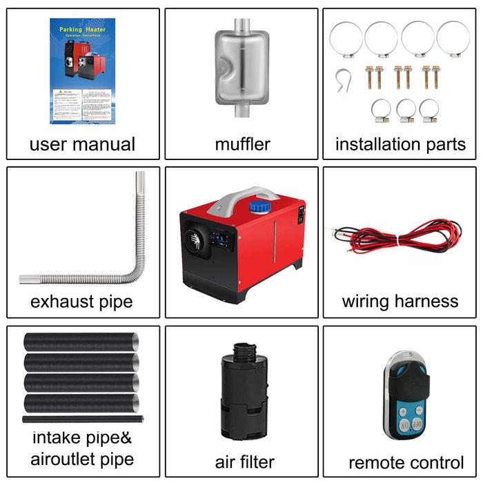 Преносима дизелова печка на нафта, за отопление 5kW 8KW/12V А178