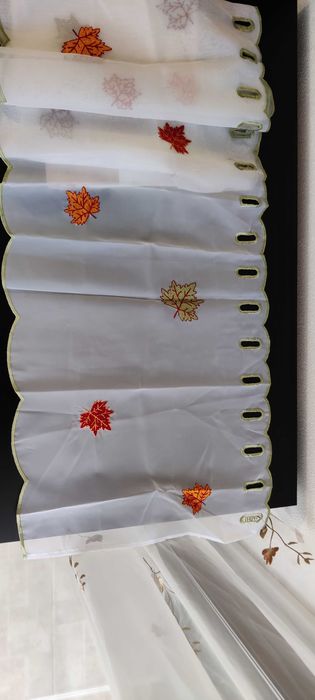 set 2 perdele bucatarie noi, GERMANIA, 180 cm (L) * 40 cm  (H) fiecare